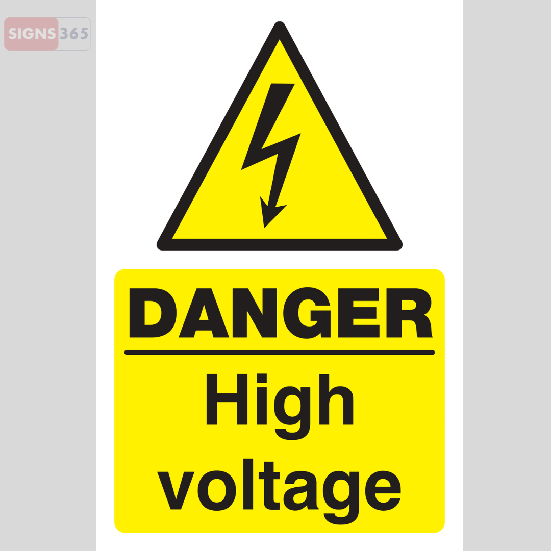 Danger High Voltage Sign – Electrical Hazard Warning