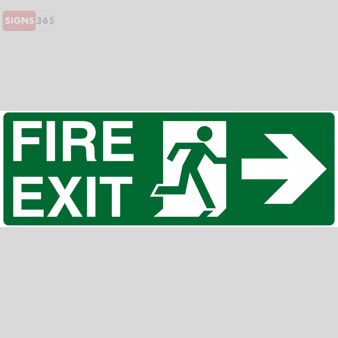 Fire Exit Right Sign