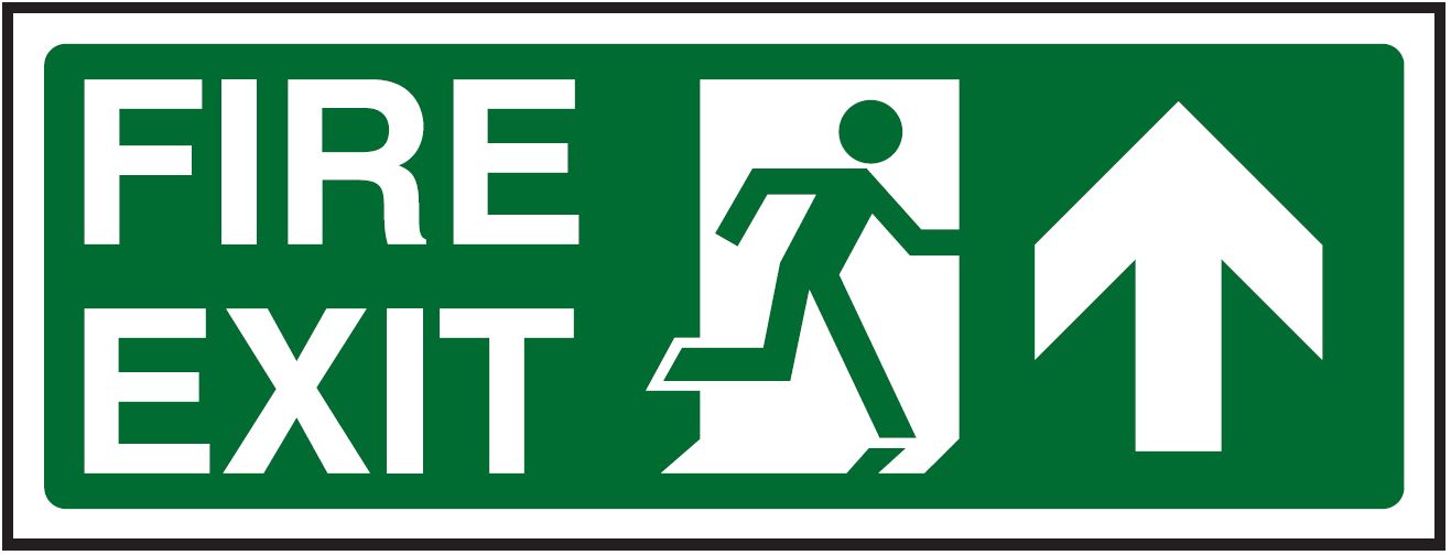 Fire Exit Up Sign
