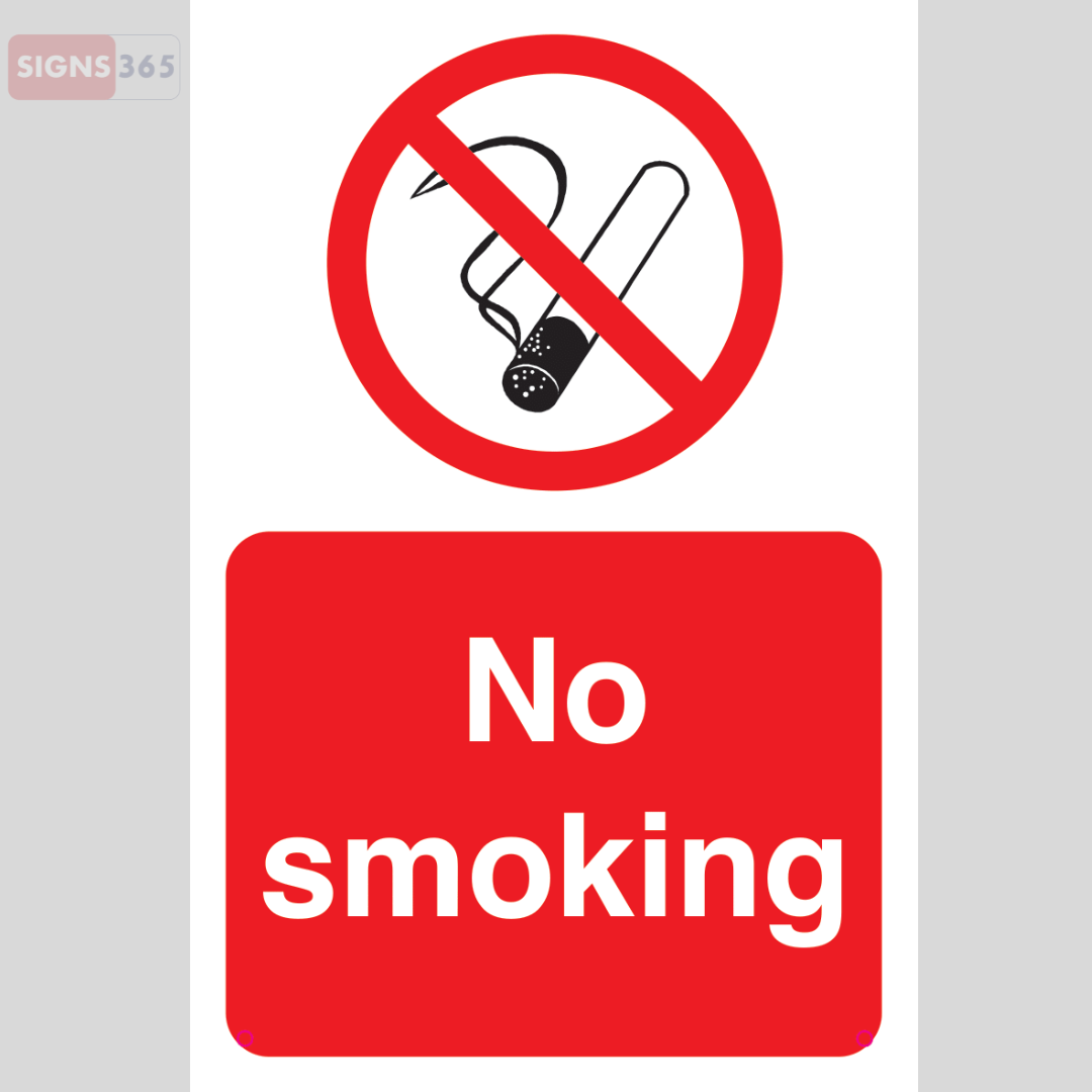 No Smoking Sign – Workplace Health & Safety Notice