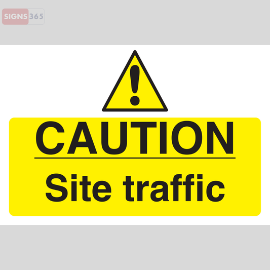 Caution Site Traffic Sign – Construction & Workplace Safety