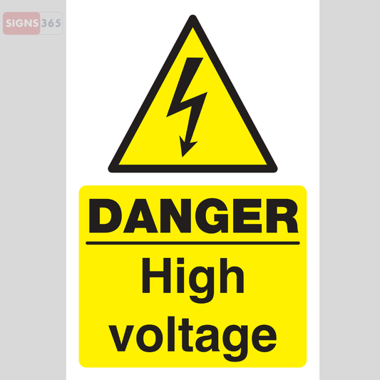 Danger High Voltage Sign – Electrical Hazard Warning