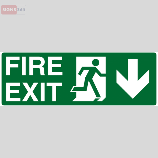 Fire Exit Down Sign