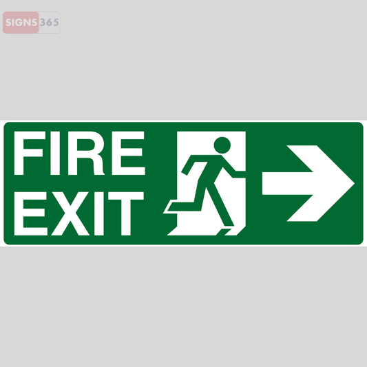 Fire Exit Right Sign