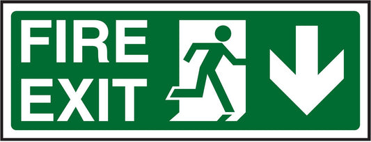 Fire Exit Down Sign