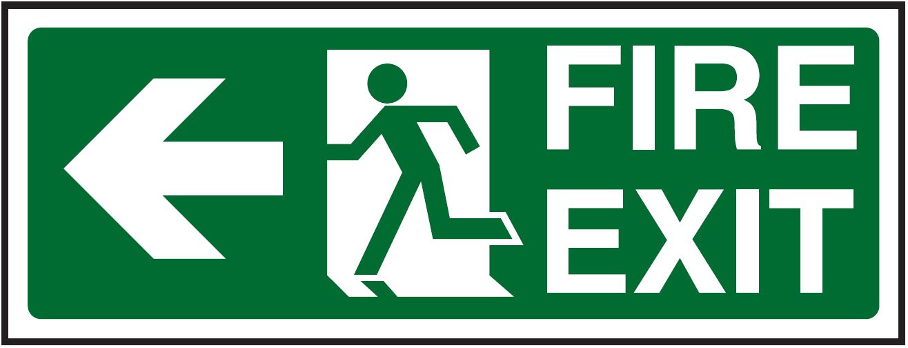 Fire Exit Left Sign