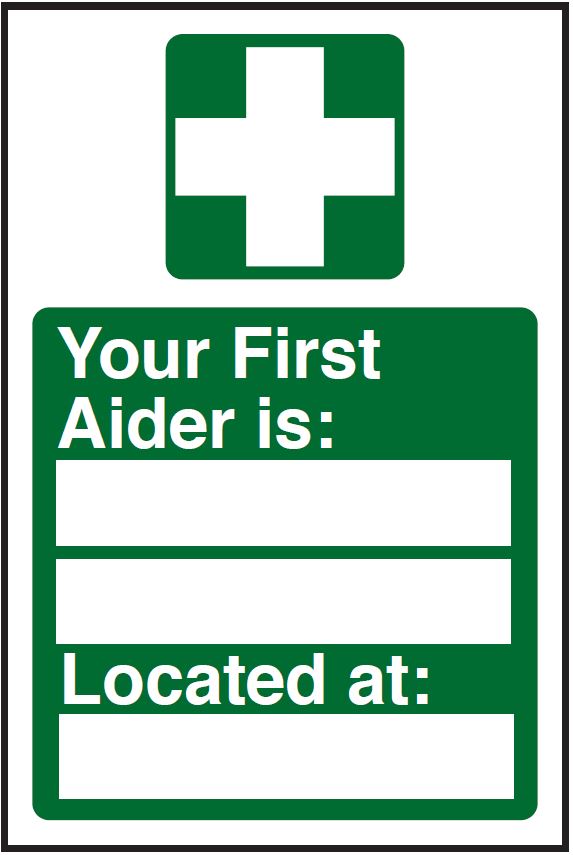 First Aider Is Sign