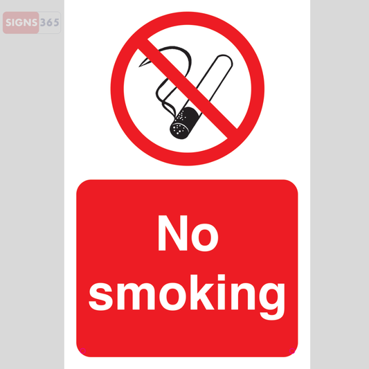 No Smoking Sign – Workplace Health & Safety Notice
