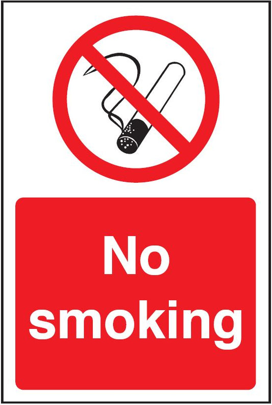 No Smoking Sign – Workplace Health & Safety Notice